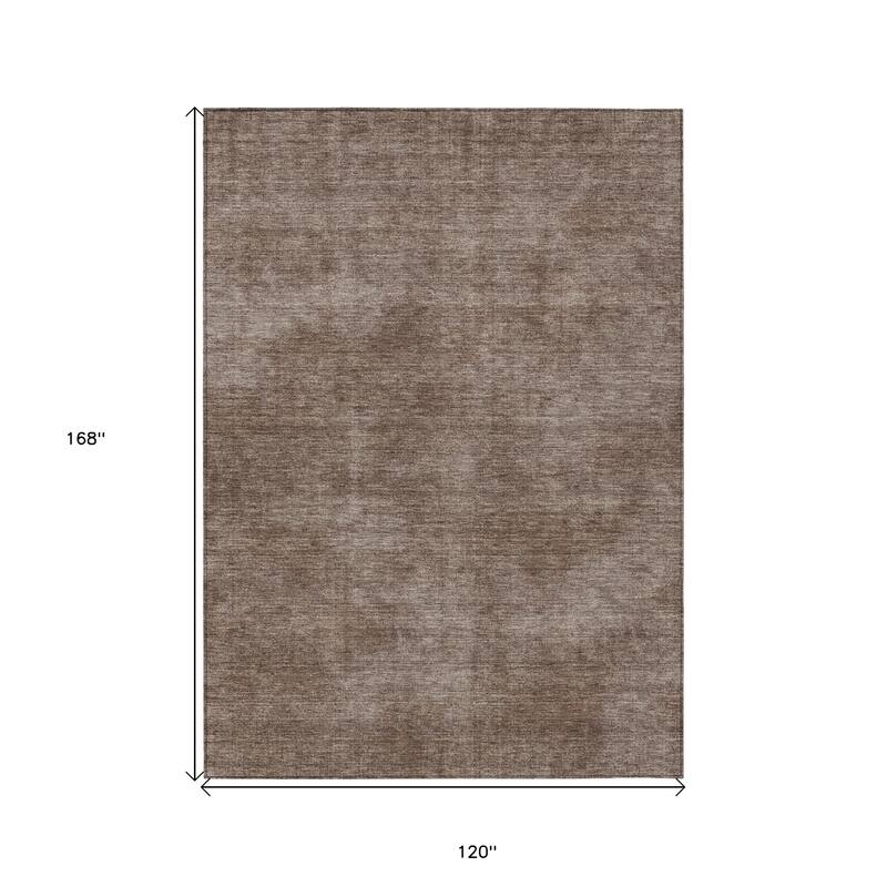 HomeRoots Solid Color Transitional Rectangle Outdoor Rug