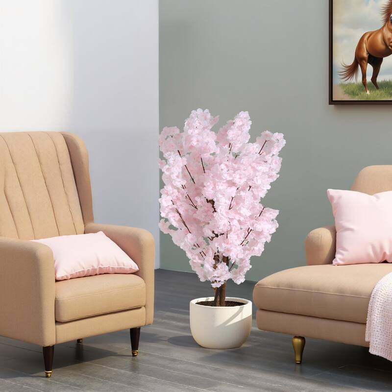 Christopher Knight Home - Karen Artificial Cherry Blossom Tree with Pot