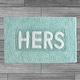 preview thumbnail 30 of 59, Jean Pierre Novelty Cotton Bath Rug - 21"x34" - "His" & "Hers"