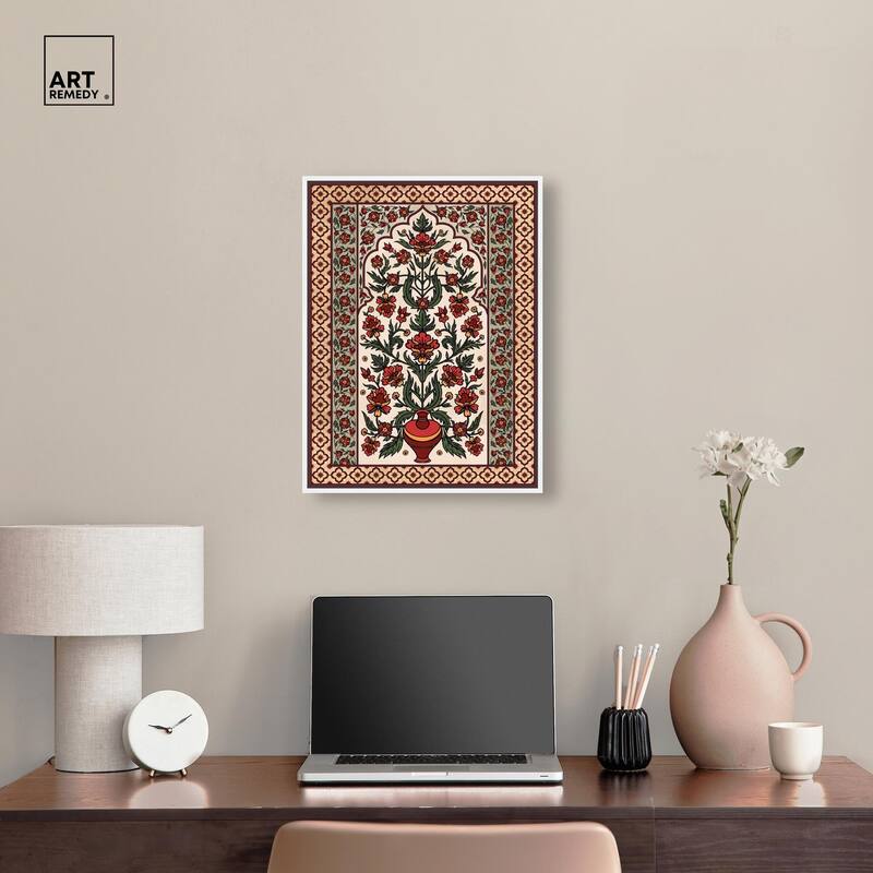 Royal Floral Mat Canvas by Art Remedy