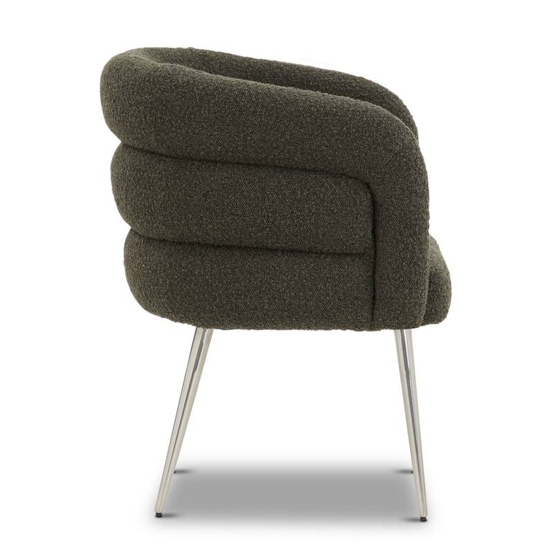 Poly & Bark Boucle Fabric Dining Chair