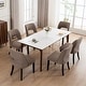 preview thumbnail 58 of 62, Set of 2/4/6 Modern Fabric Upholstered Dining Room Chair Kitchen Chairs with Wood legs