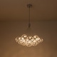 preview thumbnail 7 of 13, Contemporary Dimmable LED Cluster Glass Globe Chandelier - Chrome