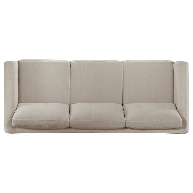 Islington Upholstered Panel Arm Sofa Set Taupe - N/A