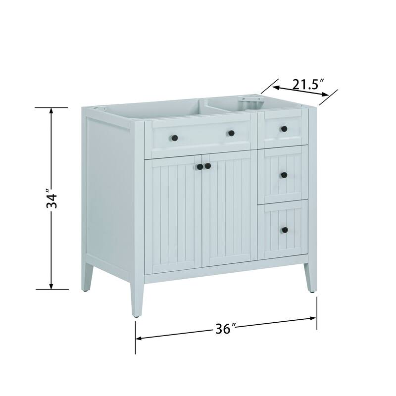 Layla Bathroom Vanity Only in Ice Blue