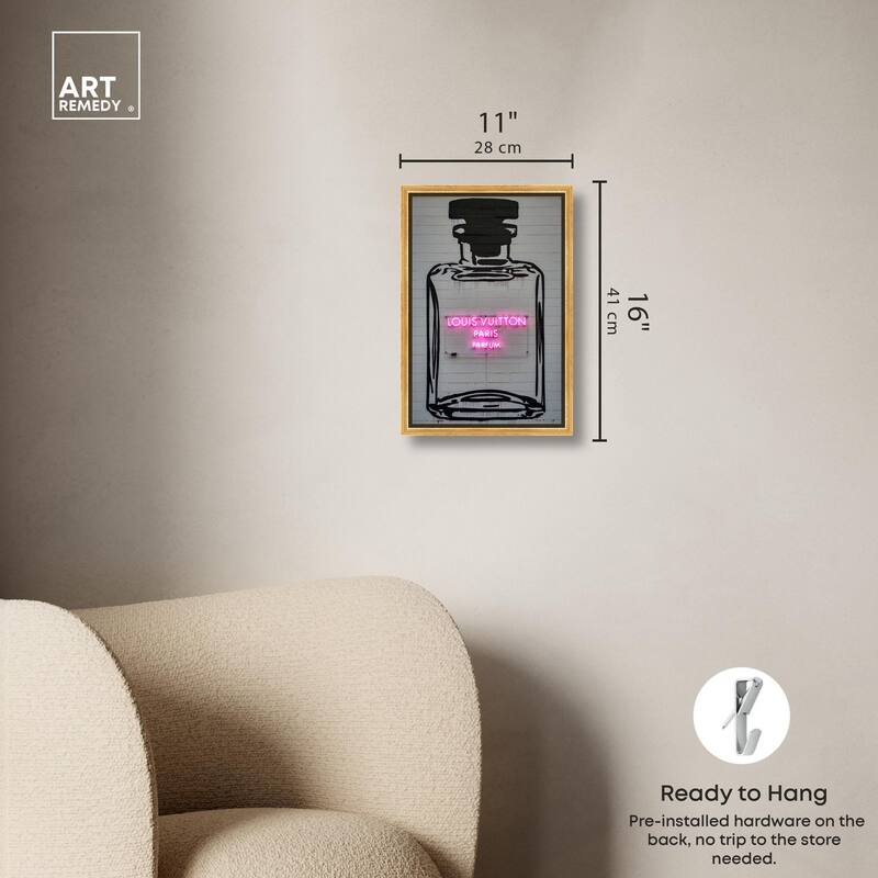 Parisian Parfum Pop Canvas by Art Remedy