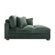 preview thumbnail 112 of 174, 41" W Plush Corduroy Chaise Lounge with Pillows