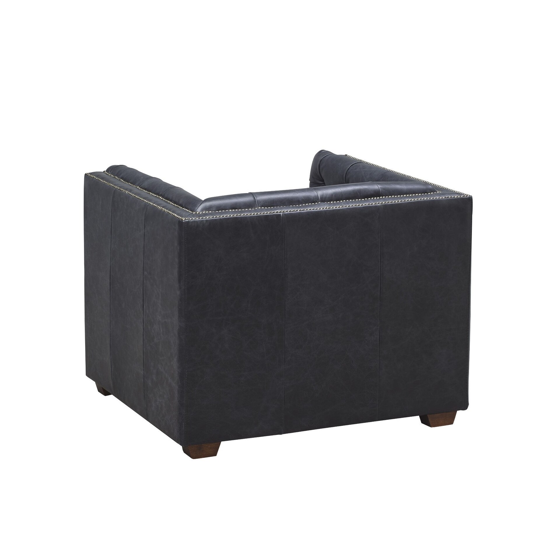家具 ssssssk Tuxedo Leather Arm Chair - Overstock - 43634584