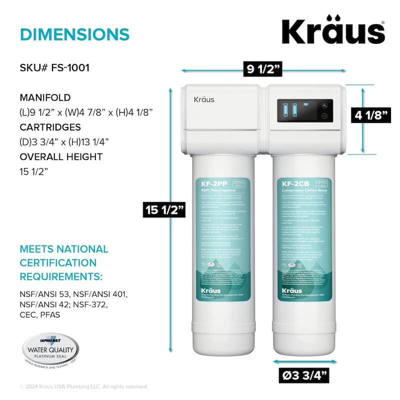 Kraus FS-1001-KFF-1610 Bolden 1.8 GPM Single Hole Pre-Rinse Pull Down