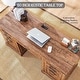 preview thumbnail 15 of 28, 60" Farmhouse Executive Desk, Wood Home Office Desk, Computer Desk