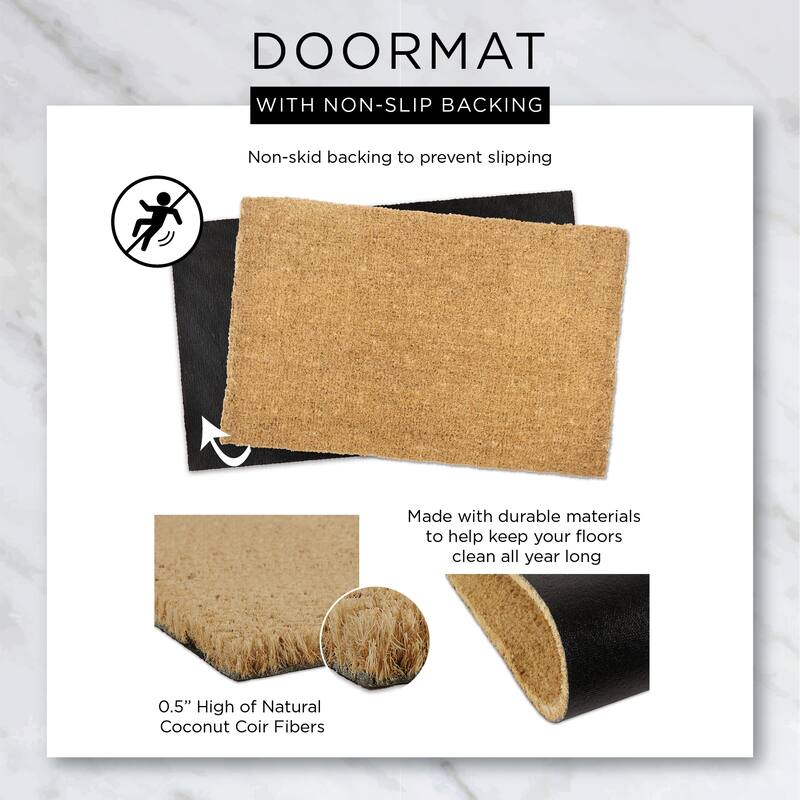 DII Damask Welcome Mat