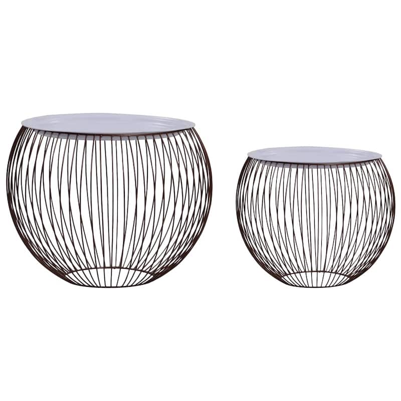 vidaXL Coffee Table 2 pcs Gold