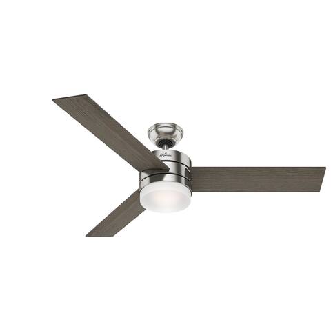 Hunter 54" Exeter Ceiling Fan with LED Light Kit and Remote Control
