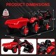 preview thumbnail 17 of 26, 12V Kids 3 in 1 Ride on Excavator & Tractor with Detachable Trailer