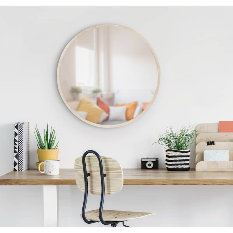 Kate and Laurel Valenti Round Framed Mirror