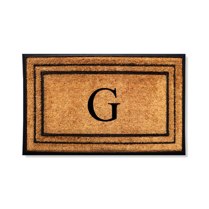 A1HC Natural Coir & Rubber Door Mat, Heavy Duty, Dirt Trapping, Long-Lasting Entrance Doormats,Thick & Durable Outdoor Entry Mat - 30" X 60" - G