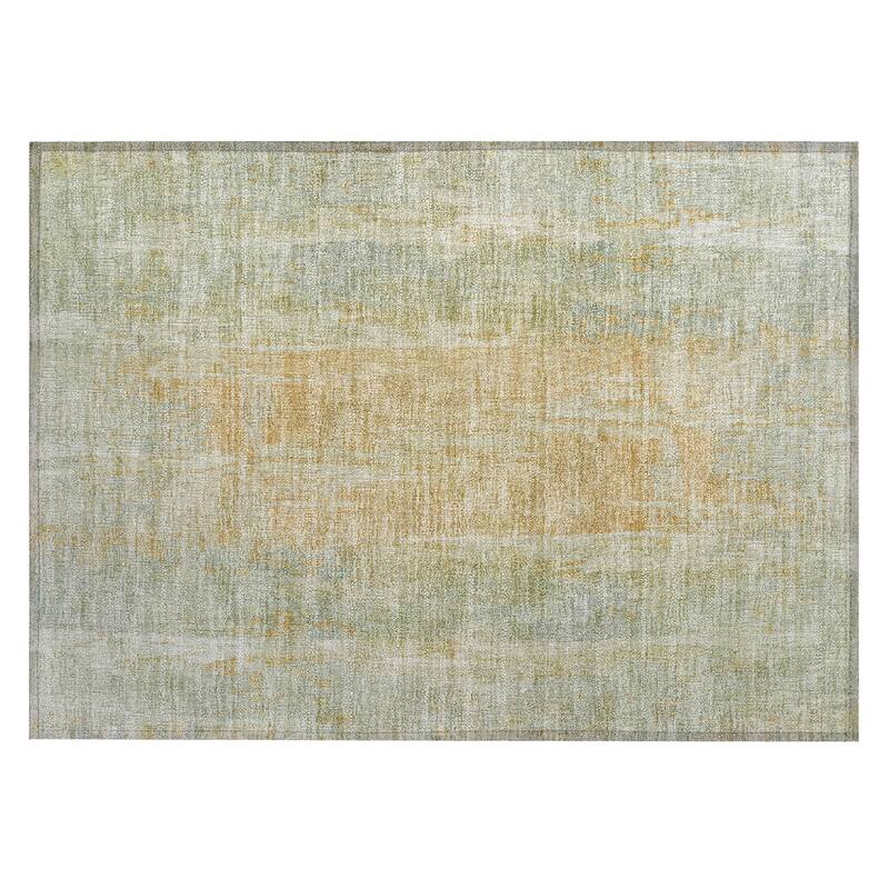 Machine Washable Indoor/ Outdoor Vintage Ombre Chantille Rug