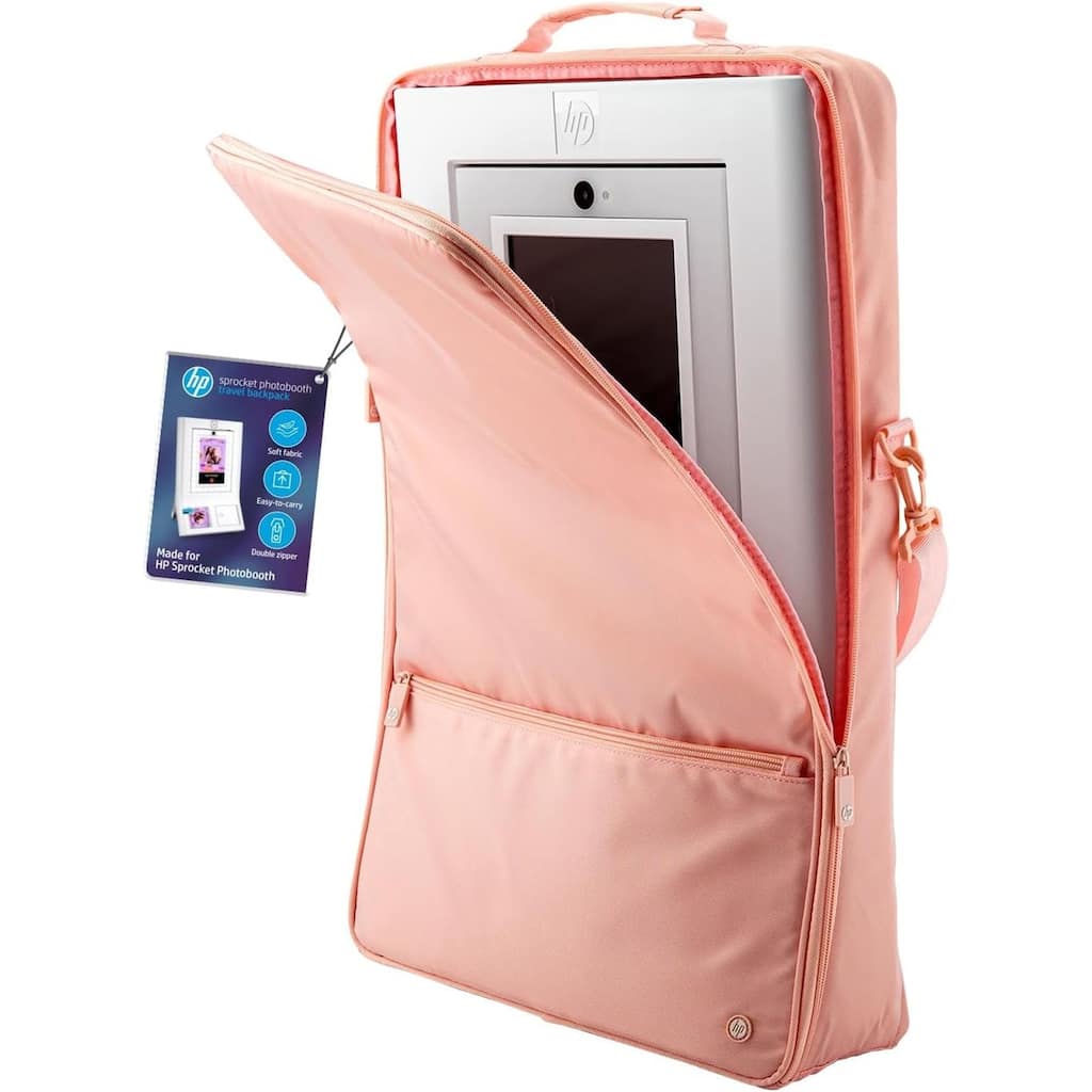 HP Premium Carrying Padded Storage Case w/Removable Shoulder Strap for Sprocket Photobooth (Pink) - Pink