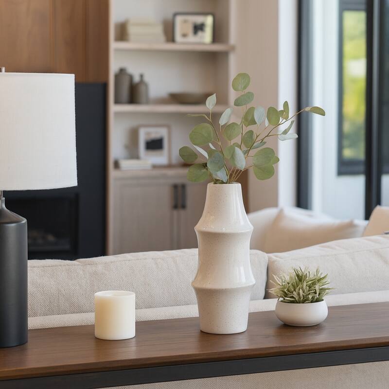 Ceramic Vase Modern Decorative Flower Sculptural for Home Decor
