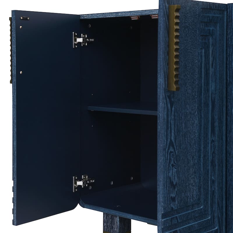 54" Retro Storage Sideboard Cabinet Buffet with Adjustable Shelves