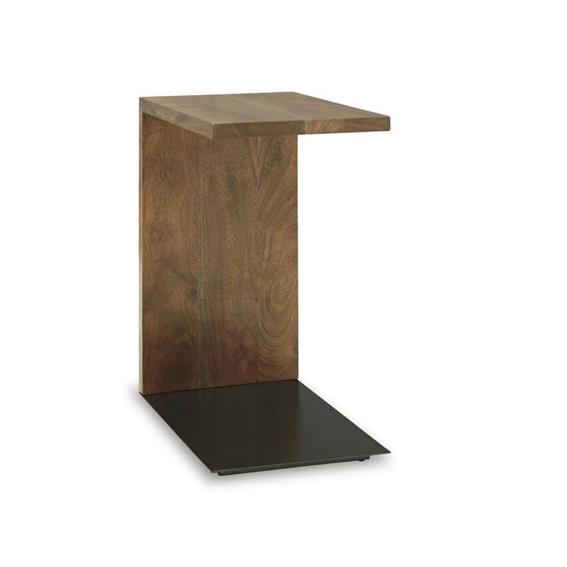 Signature Design by Ashley Wimshaw Brown/Black Accent Table - 12"W x 18"D x 24.13"H