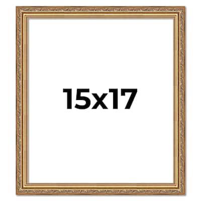 15x17 Frame Red Solid Wood Picture Frame Width 1.75 Inches | Interior Frame Depth 1 13/16 Inches