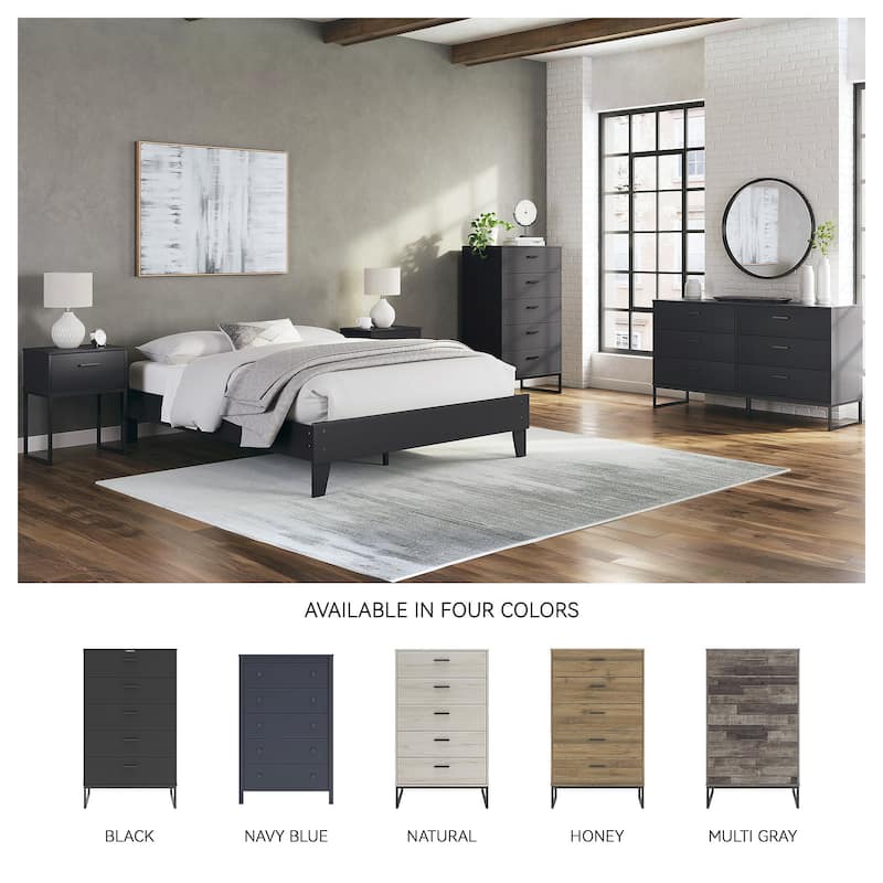 Signature Design by Ashley Socalle Black Chest of Drawers