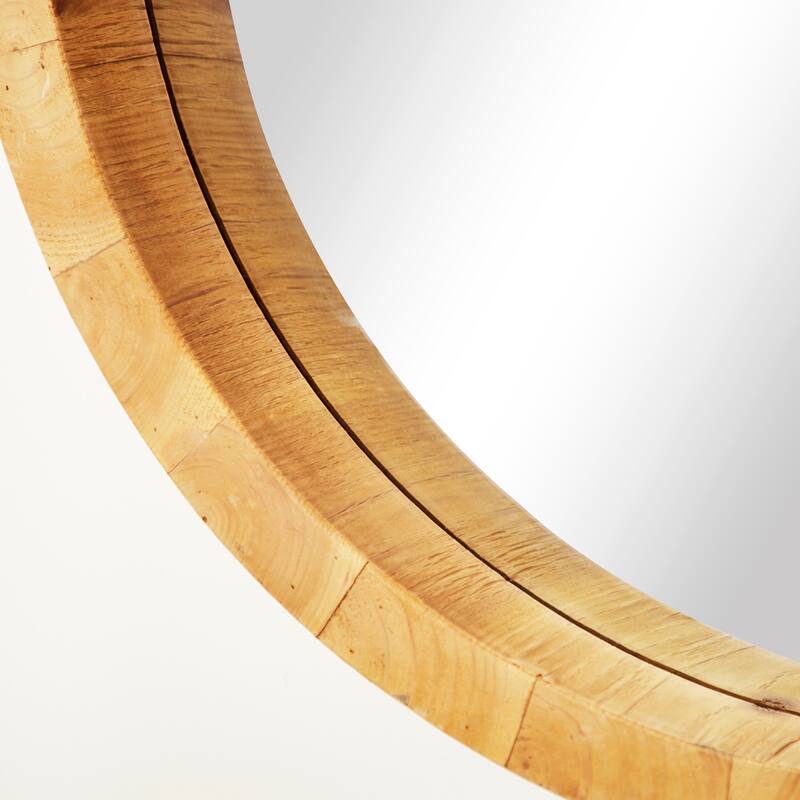 Brown Contemporary Wall Mirror