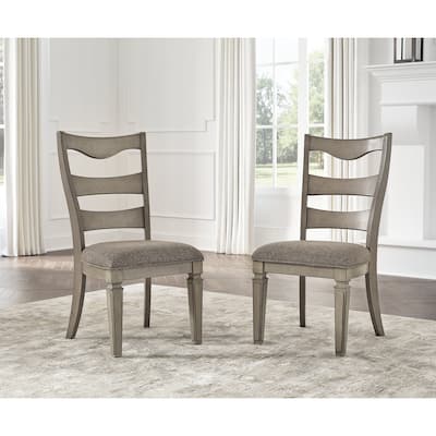 Signature Design by Ashley Lexorne Gray Dining Chair (Set of 2) - 21"W x 22"D x 41"H