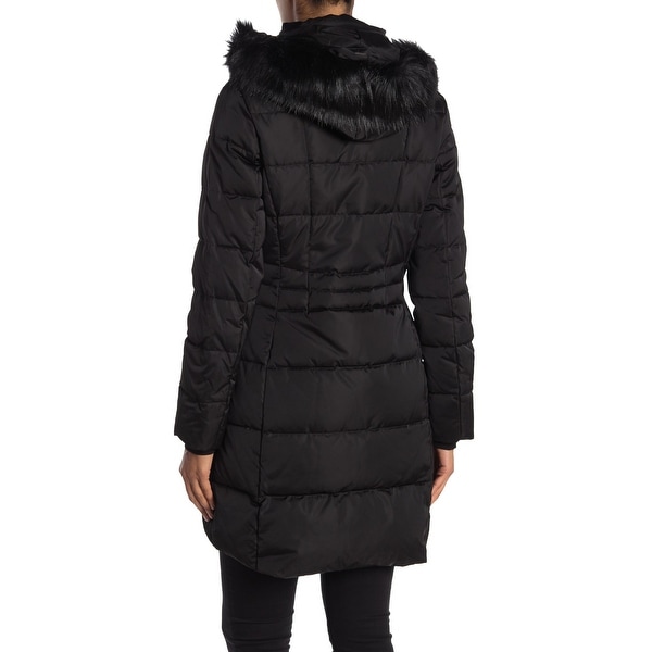 fitted puffer coat womens