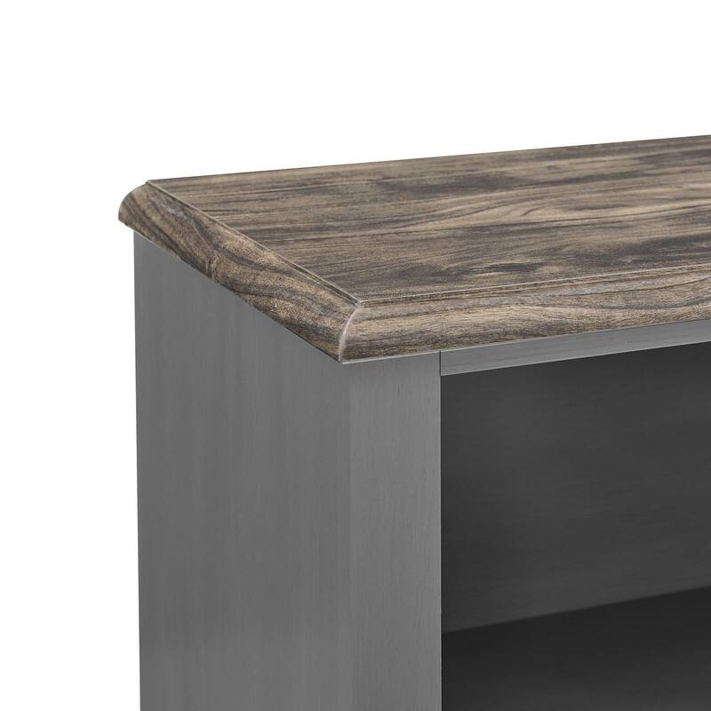 70-inch Extra-Wide Rustic TV Stand for 80" TVs - Natural Wood Finish