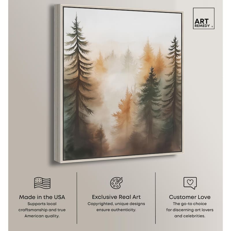 Misty Pines II Canvas by Art Remedy