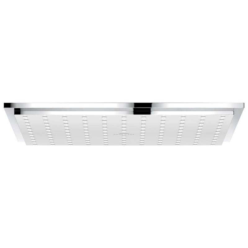 Grohe 26 869 Rainshower 1.75 GPM Single Function Rain Shower Head - Starlight Chrome - Starlight Chrome