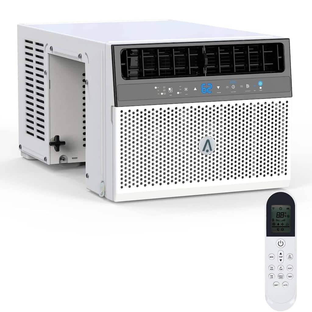 8000 BTU Window Air Conditioner Cools Up to 450 Sq. Ft. with Wi-Fi Enabled - N/A
