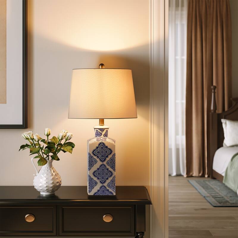 27"Modern Ceramic Lamp - N/A