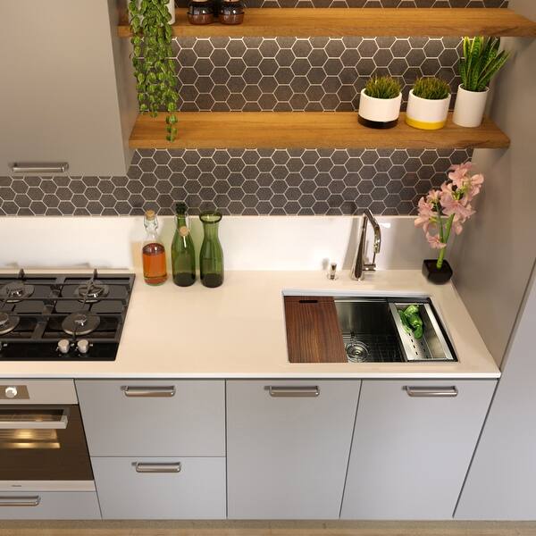 31 Inch Workstation Undermount Stainless Steel Kitchen Sink 31x 19 X 10 Inches 31x 19 X 10 Inches Overstock 31979958