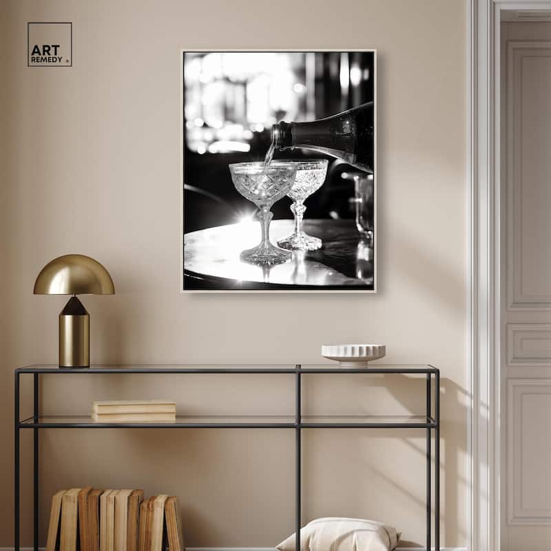 Sparkling in Monochrome I Canvas by Art Remedy