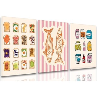 set of 6 baking kitchen prints | cute kitchen decor |... Cute Funny Kitchen Wall Art Set of 3 - Bed Bath & Beyond - 43707237
