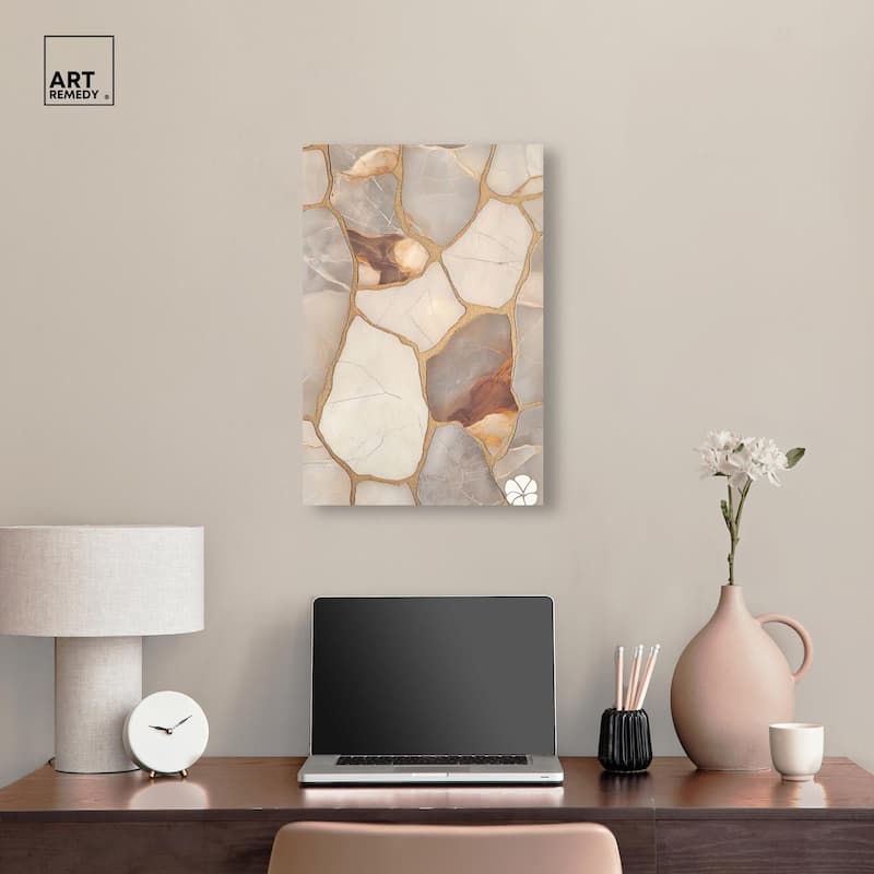 Textured Earthy Tones I Canvas by Art Remedy, Gallery Wrapped