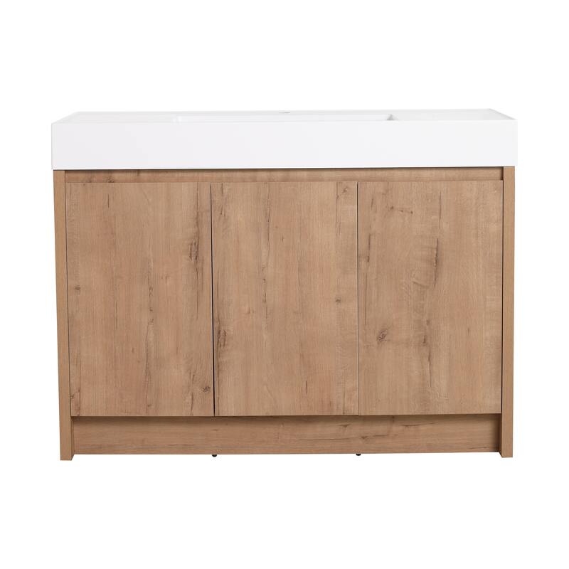 Beingnext 24"/30"/48"/60" Bathroom Vanity with Sink, Freestanding Bathroom Vanity with Soft Close Door