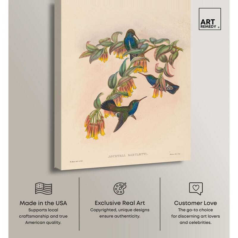 Hart Bartlett Emerald Canvas by Art Remedy, Gallery Wrapped