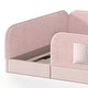 preview thumbnail 42 of 124, Twin/Full/Queen Teddy Fleece Floor Bed with Upholstered Safety Rails and Pocket