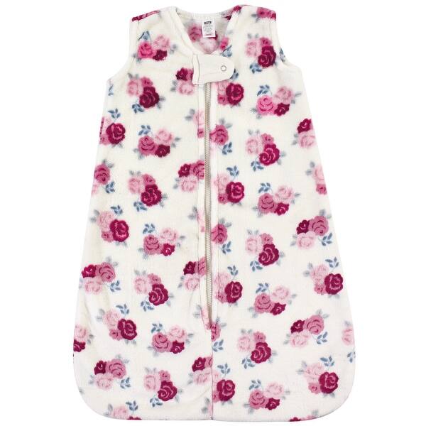 slide 1 of 1, Hudson Baby Infant Girl Plush Sleeping Bag, Sack, Blanket, Floral 0-6 Months - Floral