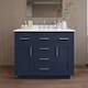 Option Dark Blue / White Quartz Top / Brushed Nickel
