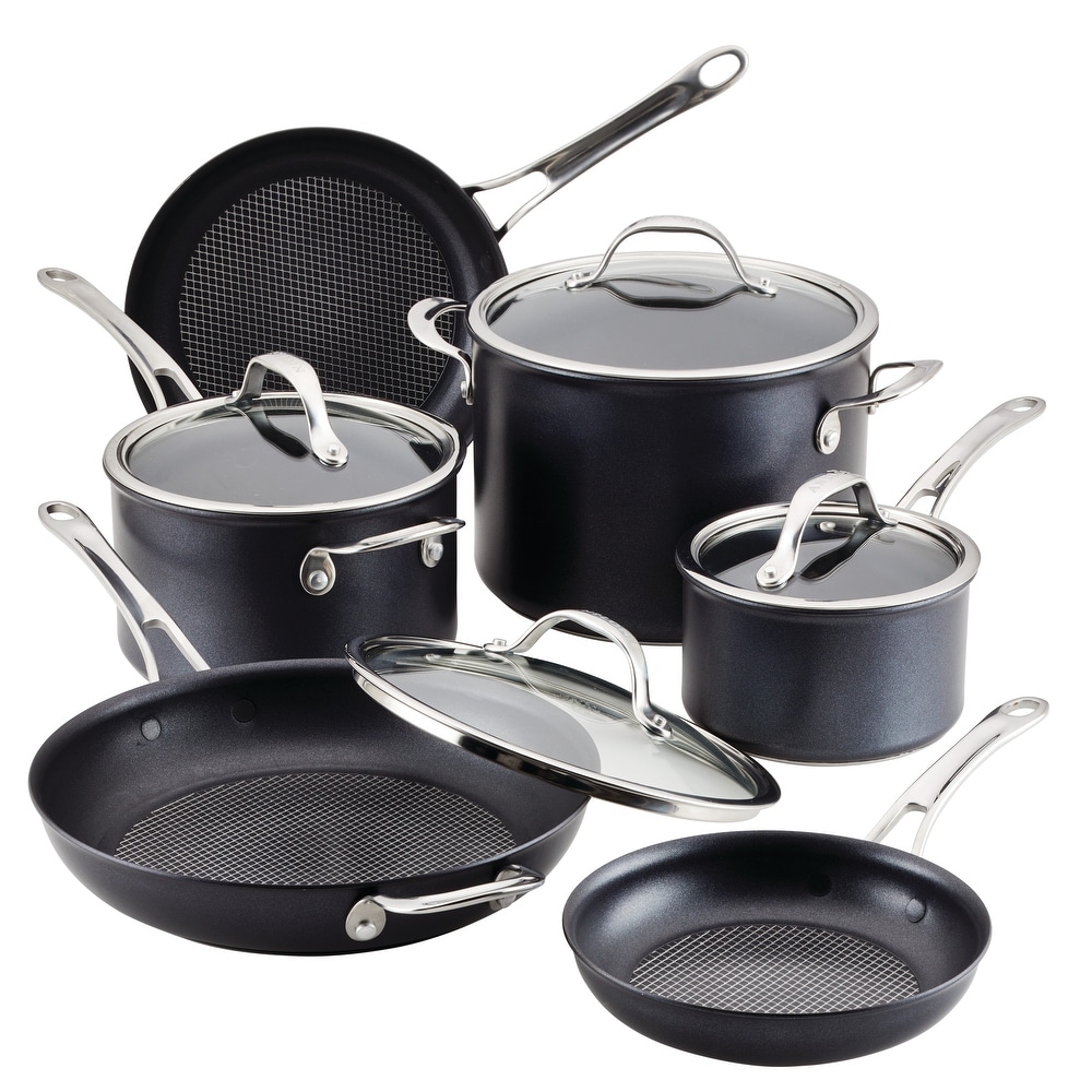 Anolon Advanced Umber Hard-Anodized Nonstick Twin Pack 10-Inch and 12-Inch  French Skillets - Bed Bath & Beyond - 33581675