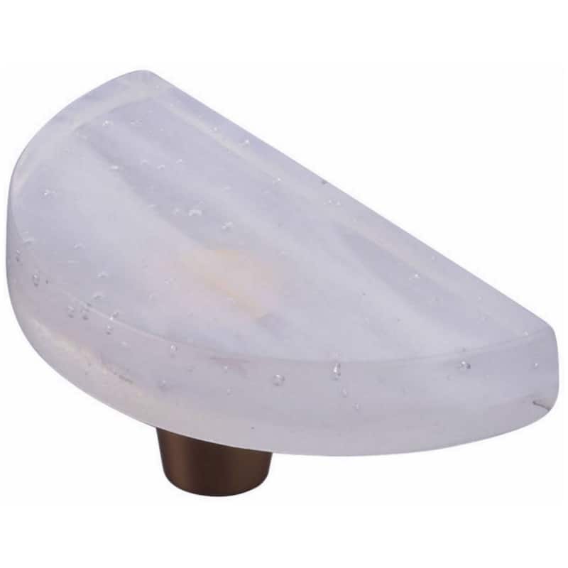 Schaub and Company 211068-TW Fused Glass 3" Wide Half Moon Modern - Gold