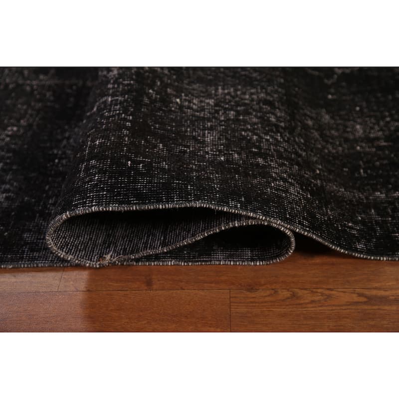 Distressed Anatolian Turkish Antique Hand-Knotted Wool Carpet - 9'5"x 13'2"