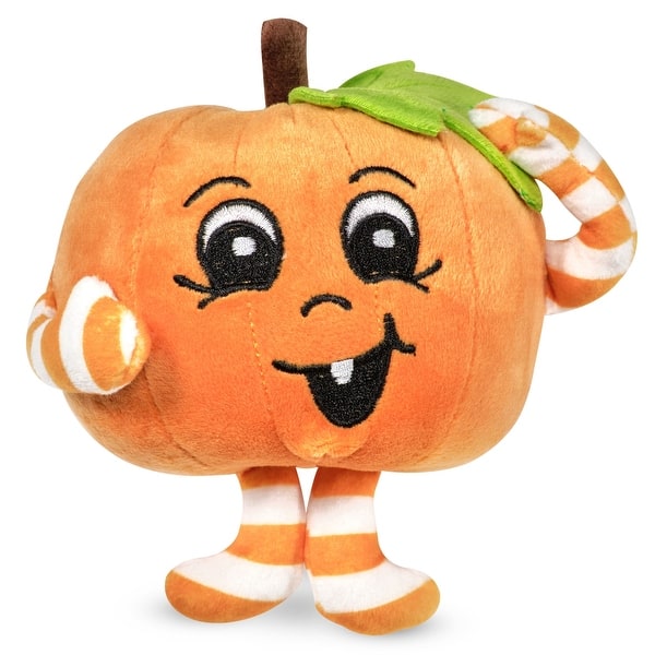 slide 2 of 6, Carver Pumpkin Mini Plush, 5 Inch Halloween Toys for Kids