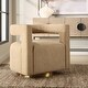 preview thumbnail 2 of 7, Uttermost Grounded Modern Swivel Chair - 28" H x 28" W x 30" D