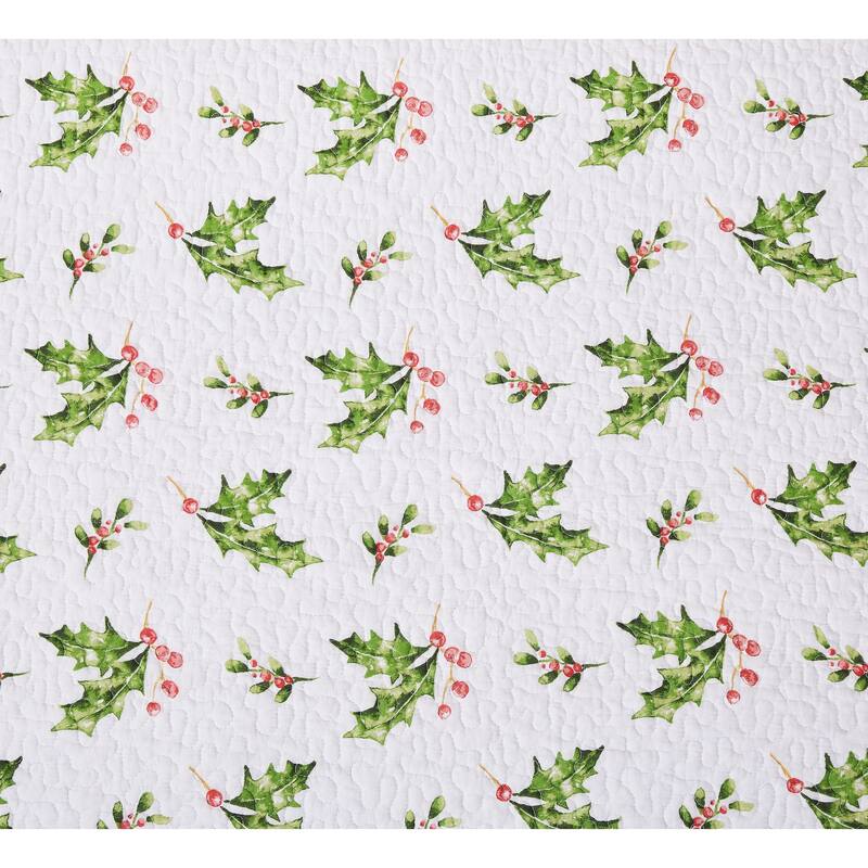 Ruby Cardinal Cotton Quilt Set - Reversible and Machine Washable